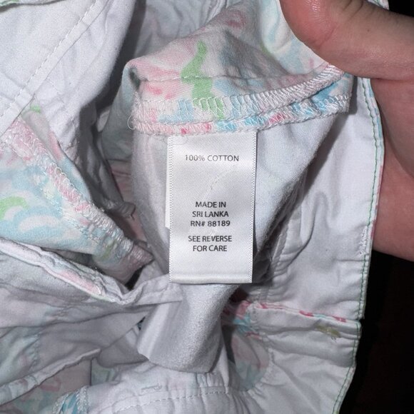 Lilly Pulitzer The Chipper Short Nautical Lobstah Roll Print Womens Size 0 - Picture 4 of 6